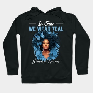 Women Afro Scleroderma Awareness Gift For Women Mother day Hoodie